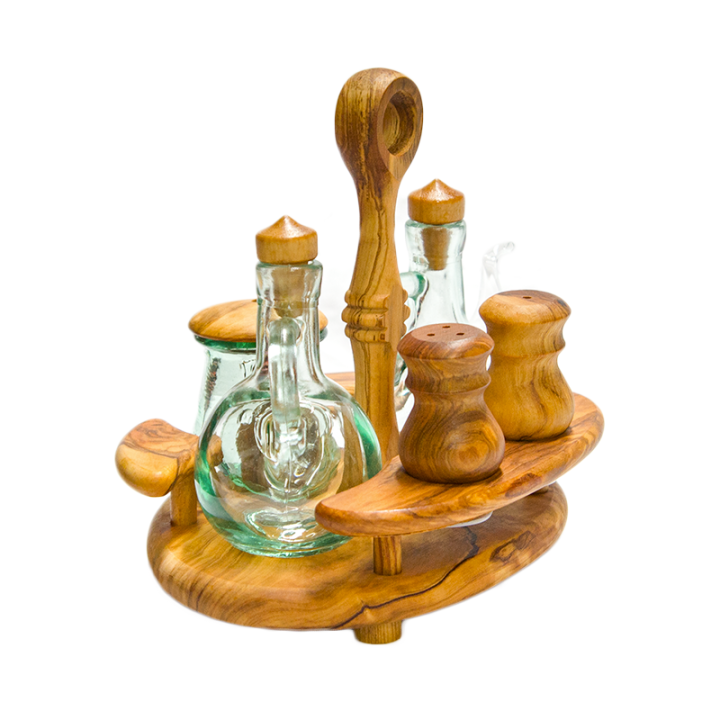 Set na olej, ocet, sůl, pepř a parmezán 19 x 18 cm 2