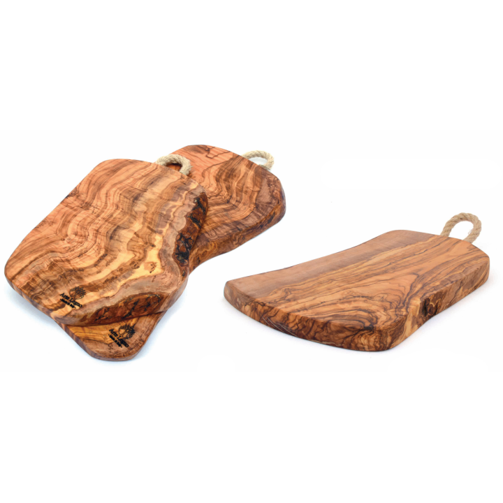 Nepravidelné prkénko natural s držadlem - velké 35 x 17 x 2 cm