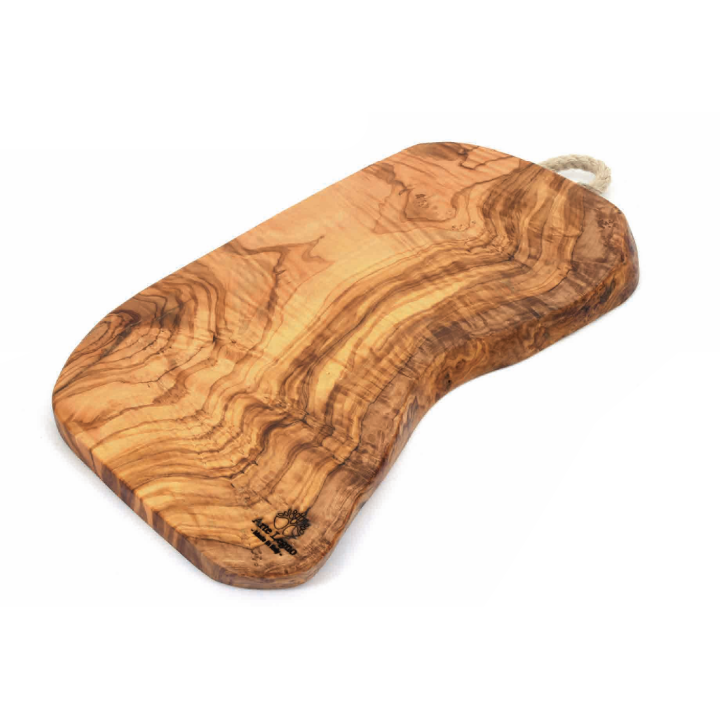 Nepravidelné prkénko natural s držadlem - velké 35 x 17 x 2 cm